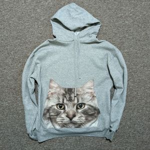 Cat Pocket Gray Sweatshirt